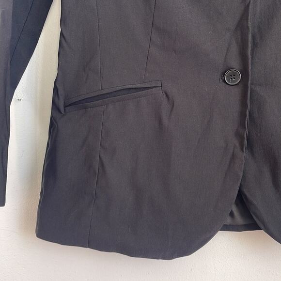 Vintage Y2K Esprit stretch button up blazer jacket sz 1/2 - Picture 3 of 5